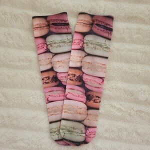 Colorful Macaron Print Socks